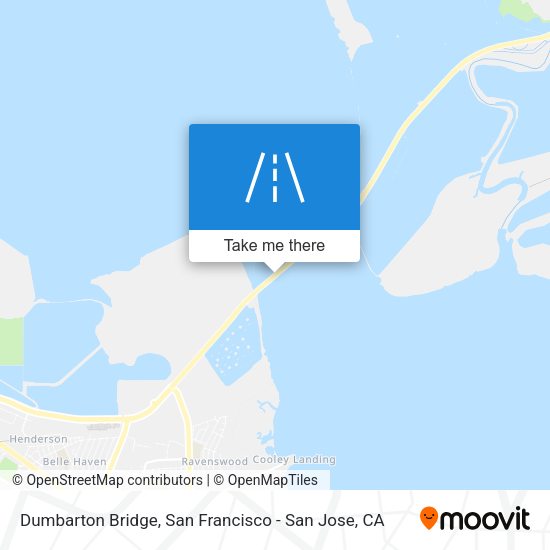 Mapa de Dumbarton Bridge