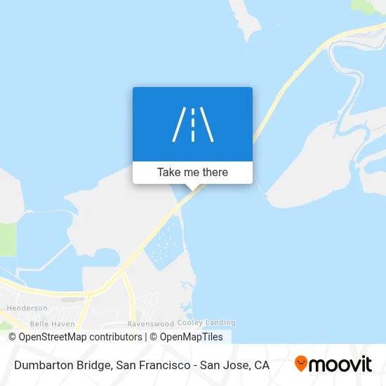 Dumbarton Bridge map