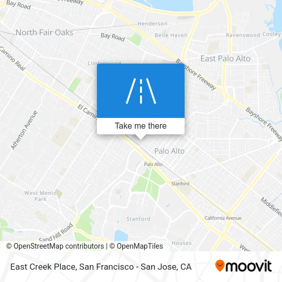 East Creek Place map