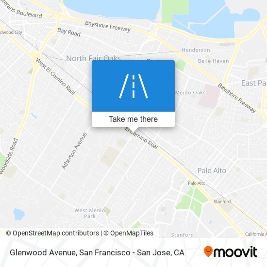 Mapa de Glenwood Avenue