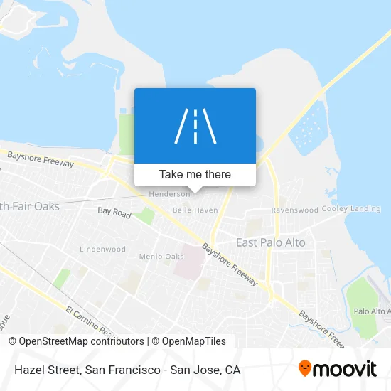 Mapa de Hazel Street