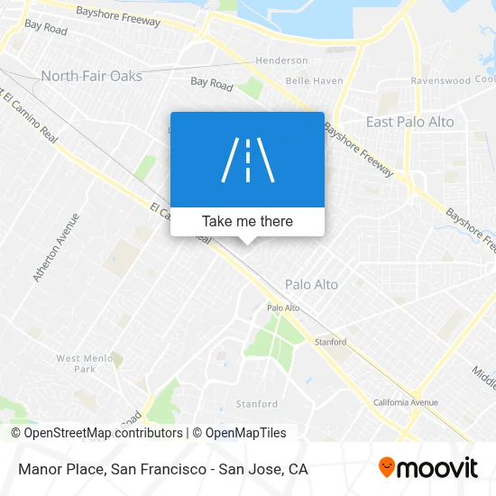 Manor Place map