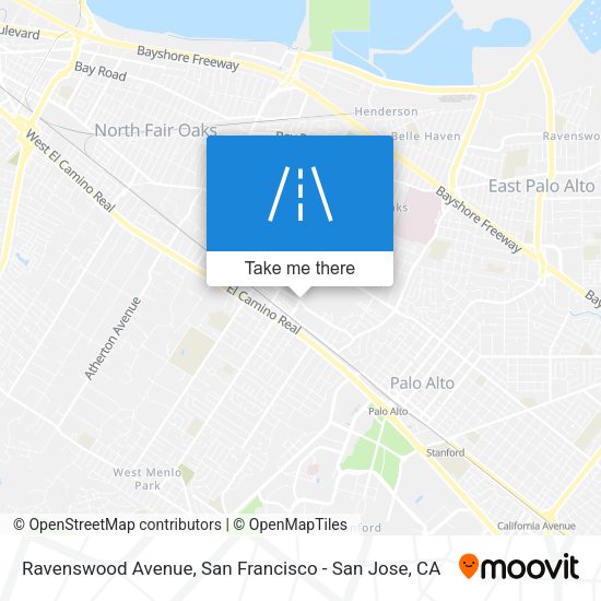 Mapa de Ravenswood Avenue