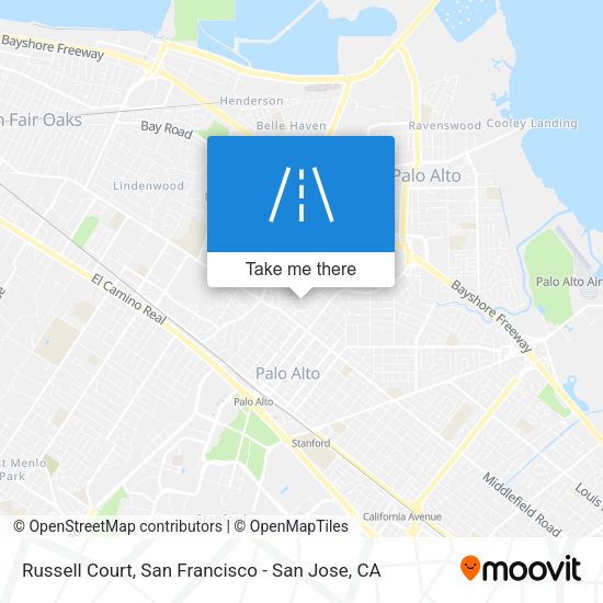 Mapa de Russell Court