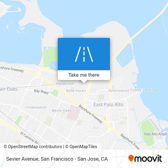 Mapa de Sevier Avenue