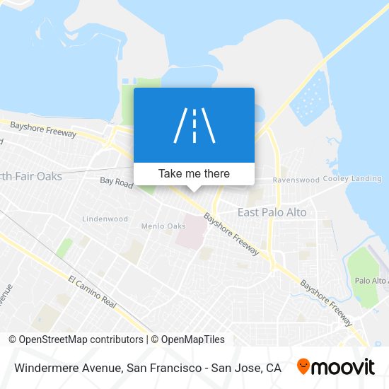 Windermere Avenue map