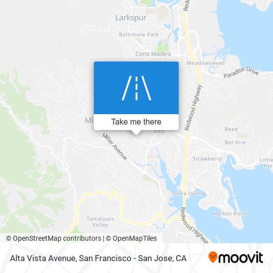 Alta Vista Avenue map