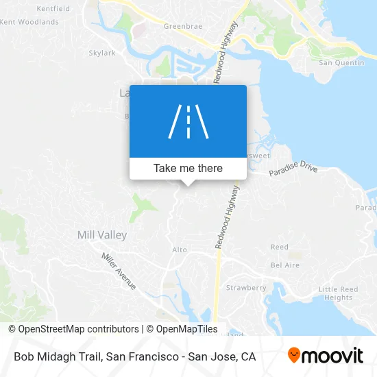 Bob Midagh Trail map