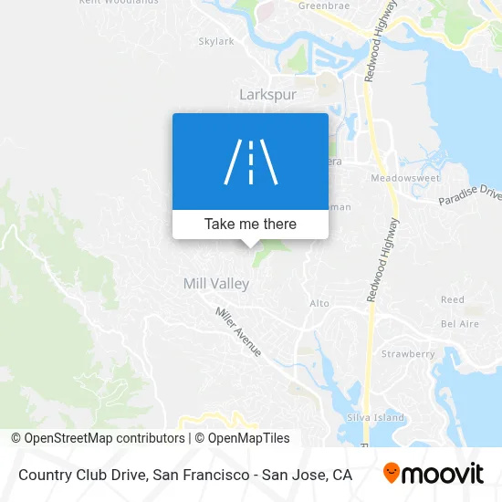 Country Club Drive map