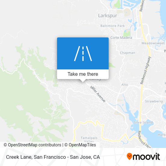 Mapa de Creek Lane