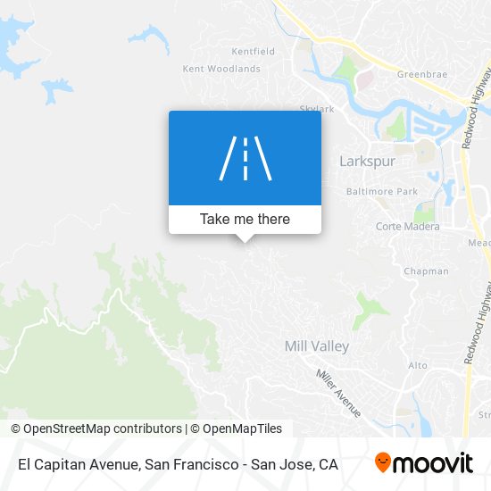 El Capitan Avenue map