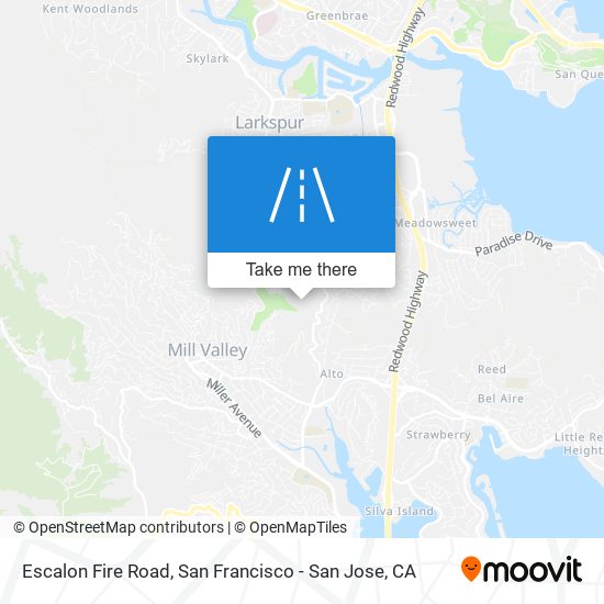 Escalon Fire Road map
