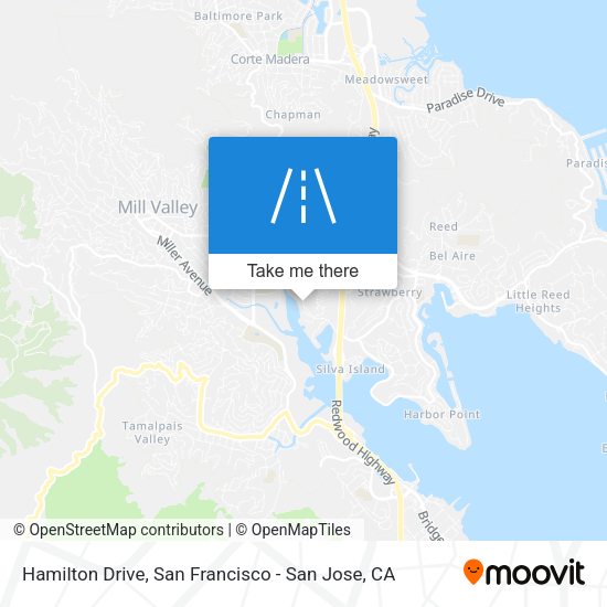 Mapa de Hamilton Drive