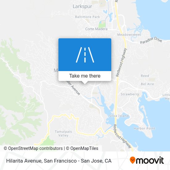 Mapa de Hilarita Avenue
