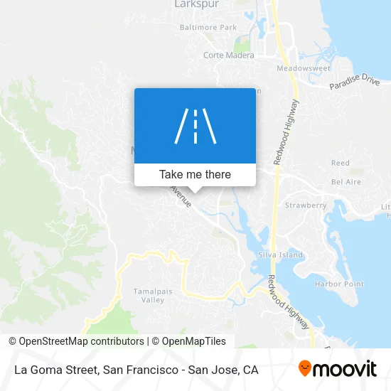 Mapa de La Goma Street