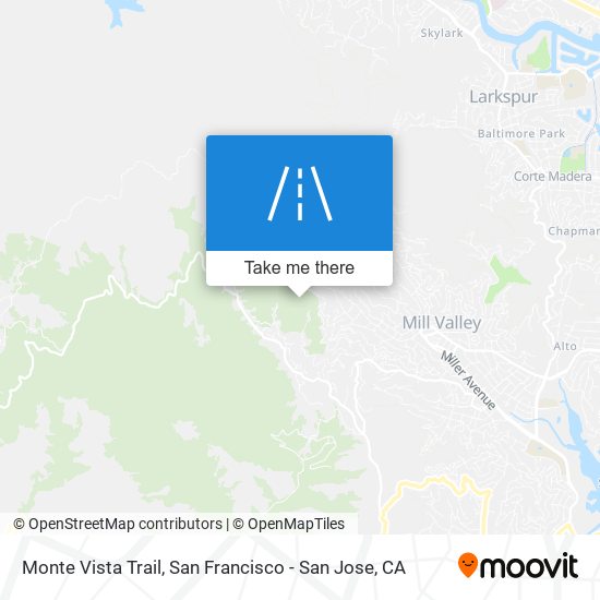 Monte Vista Trail map