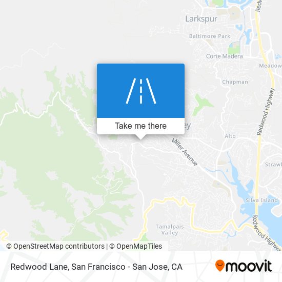 Mapa de Redwood Lane