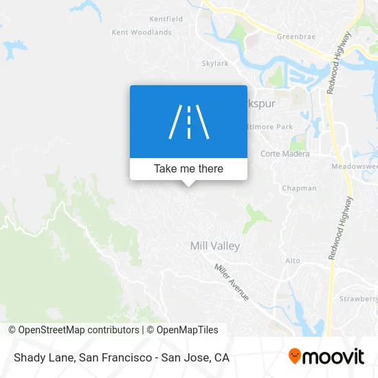 Shady Lane map