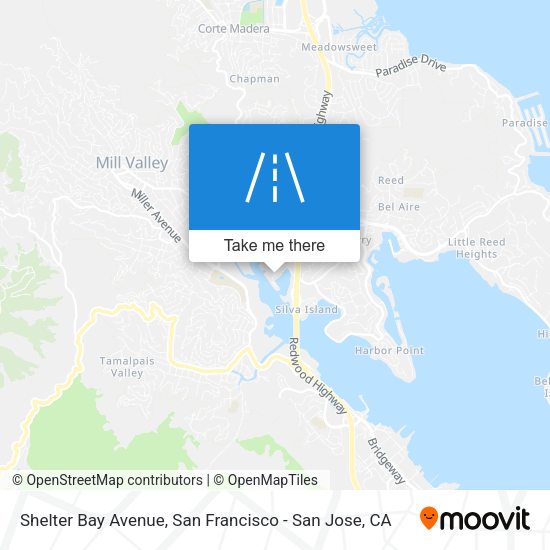 Mapa de Shelter Bay Avenue