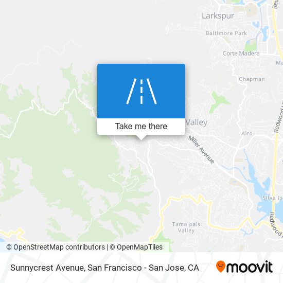 Sunnycrest Avenue map