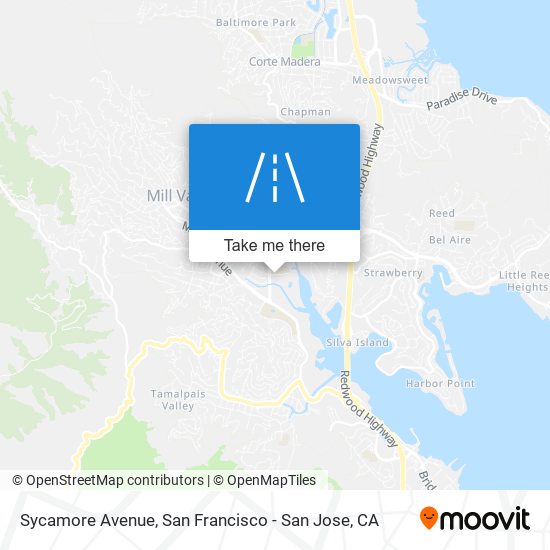 Sycamore Avenue map