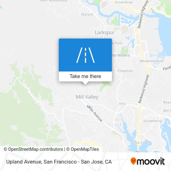 Upland Avenue map