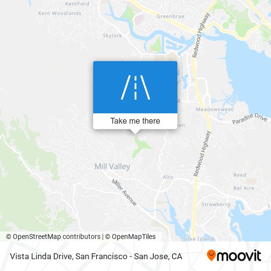 Vista Linda Drive map