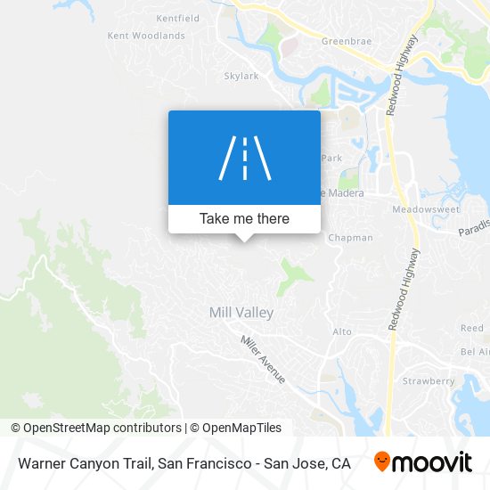 Mapa de Warner Canyon Trail