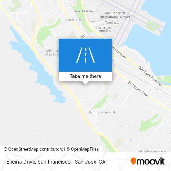 Encina Drive map