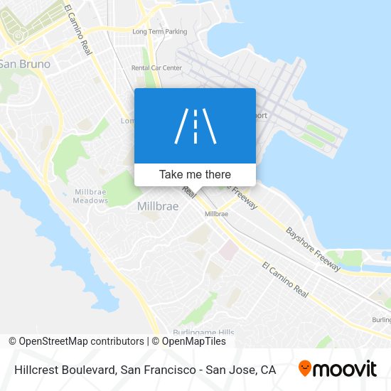Mapa de Hillcrest Boulevard