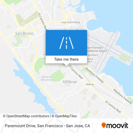 Paramount Drive map