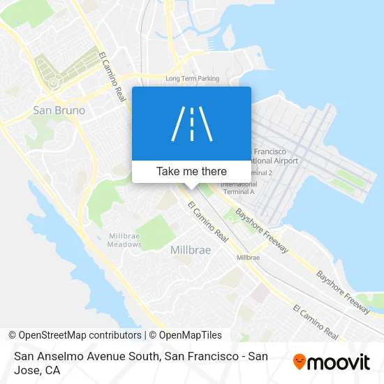 San Anselmo Avenue South map