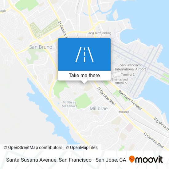 Santa Susana Avenue map