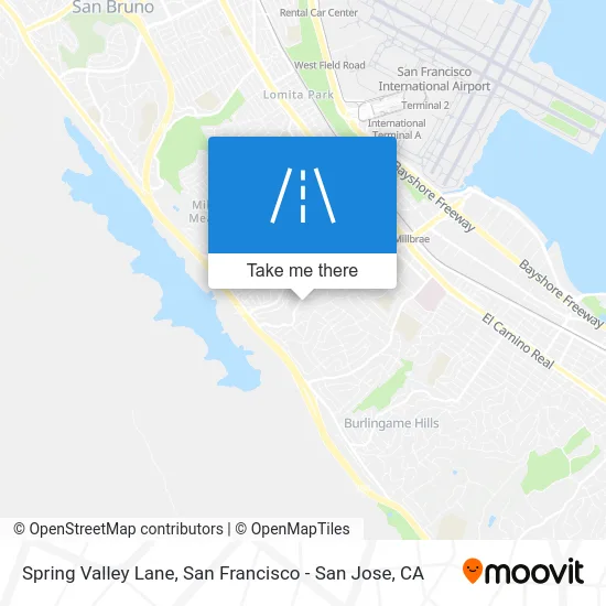 Spring Valley Lane map