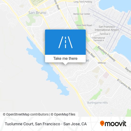 Tuolumne Court map