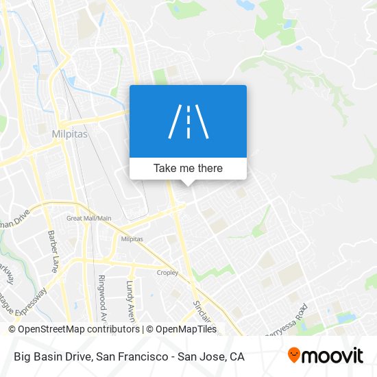 Big Basin Drive map