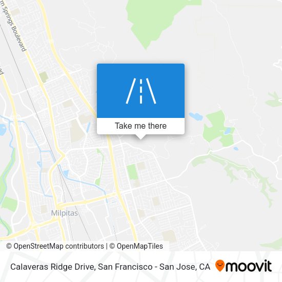 Calaveras Ridge Drive map