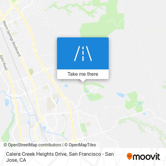 Calera Creek Heights Drive map