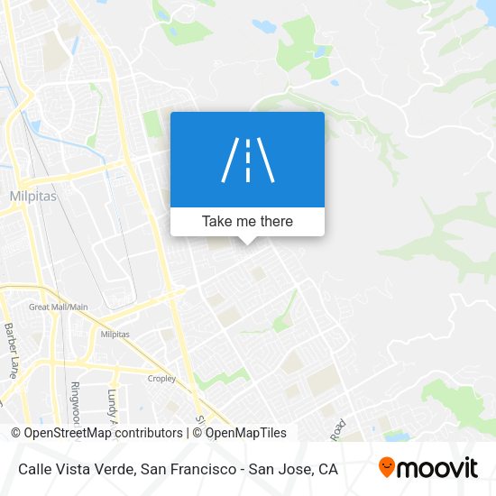 Calle Vista Verde map