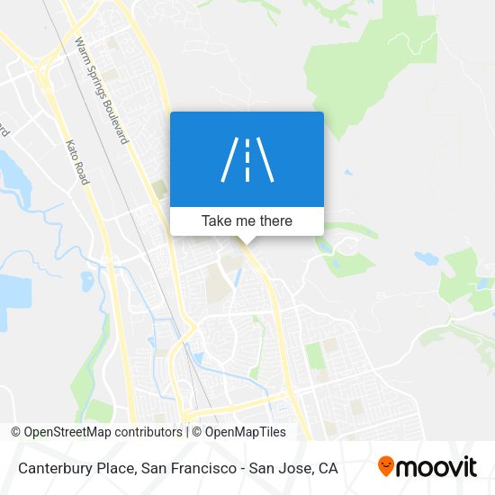 Canterbury Place map