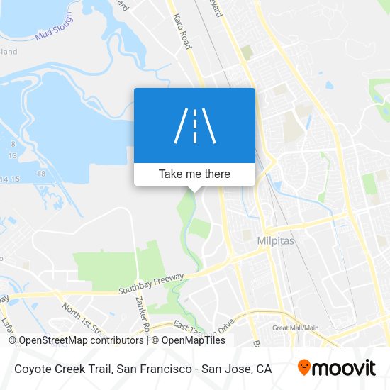 Mapa de Coyote Creek Trail