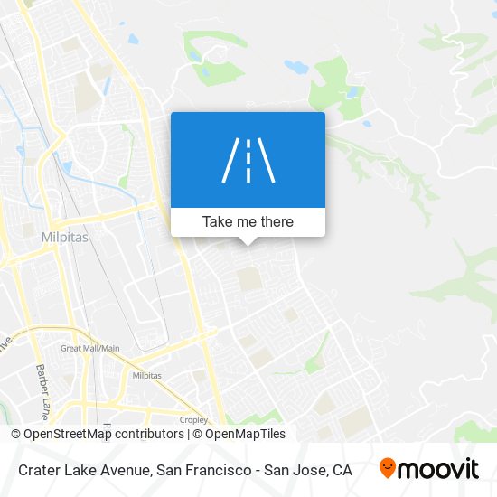 Mapa de Crater Lake Avenue