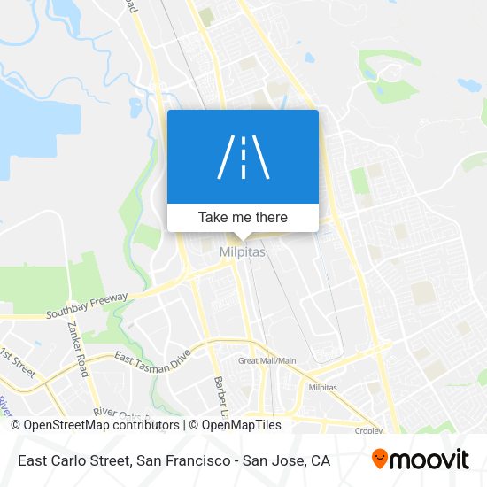 East Carlo Street map