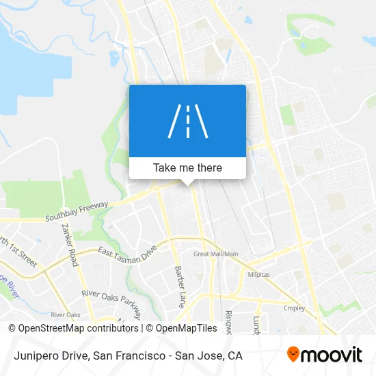 Junipero Drive map