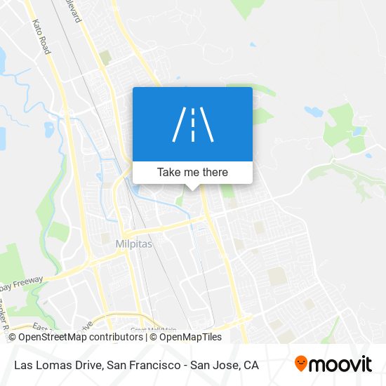 Las Lomas Drive map