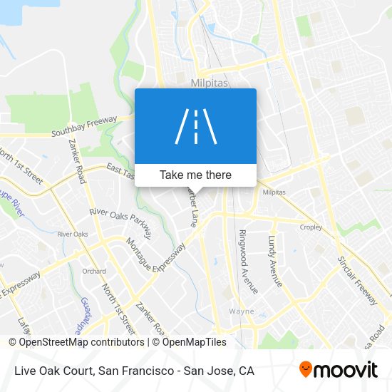 Mapa de Live Oak Court