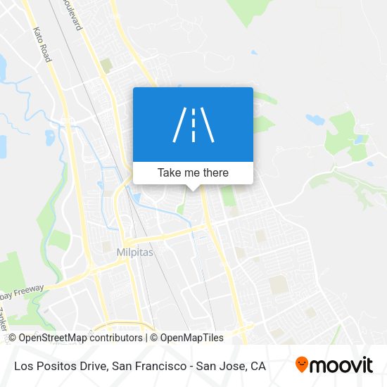 Los Positos Drive map