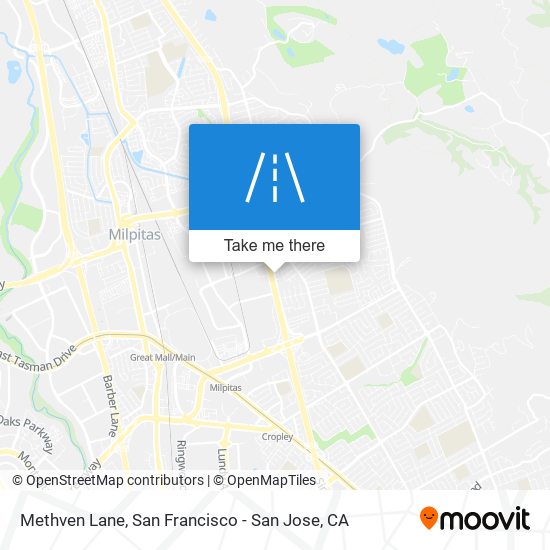 Methven Lane map