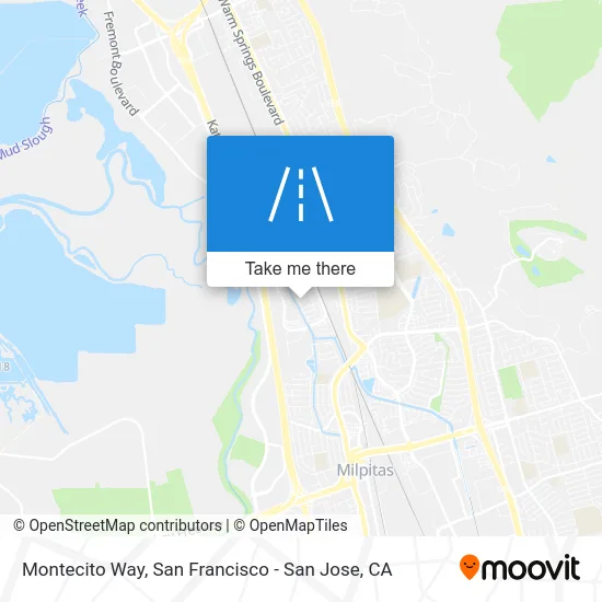 Montecito Way map