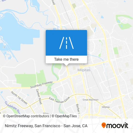 Nimitz Freeway map
